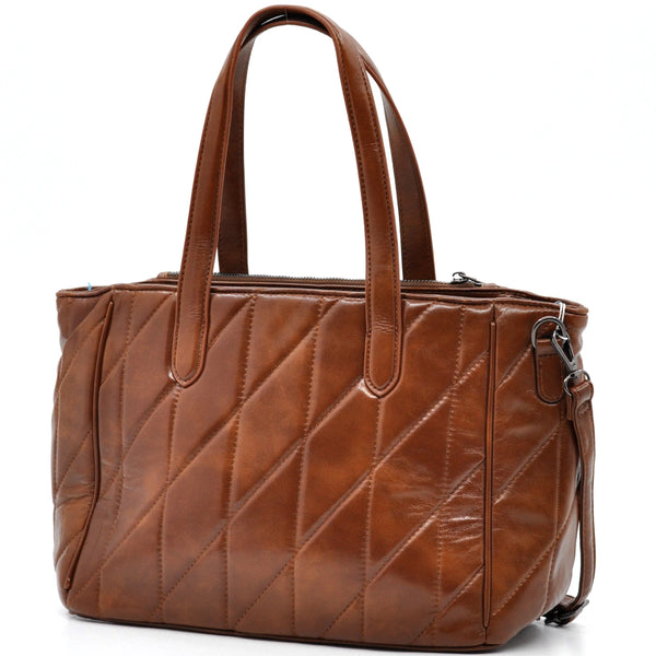 Borsa + OMAGGIO charms bauletto biker firmato YYCOVERI donna spalla a tracolla simil pelle trapuntata effetto lucido