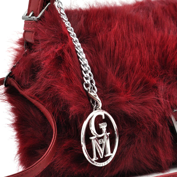 La Pola- Borsa firmata Gyoiamea in eco pelliccia morbida teddy pelo borsetta tracolla