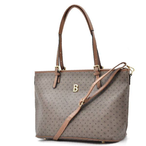 Borsa a spalla shopping tasche Briciole Firenze grande donna fantasia kakhi