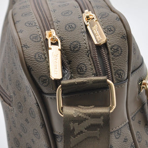 Borsa Firmata YYCOVERI multi tasche new nera Donna fantasia logo Zip Tracolla