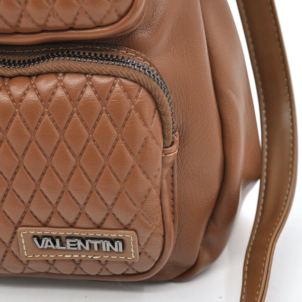 VALENTINI GINO - Borsa multitasche firmata giornaliera elegante 3 zip capiente sacco hobo spalla