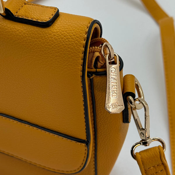 Borsa Firmata CHARRO elegante vintage Donna fantasia logo Zip Tracolla nuova