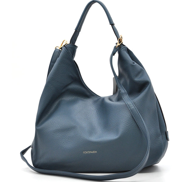 Borsa a sacco firmato COCONUDA Colletion donna spalla a tracolla simil pelle