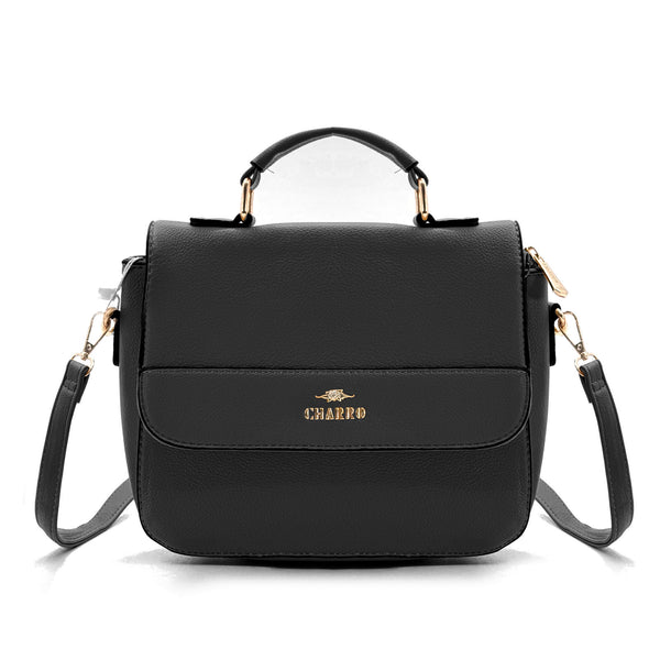 Borsa Firmata CHARRO elegante vintage Donna fantasia logo Zip Tracolla nuova