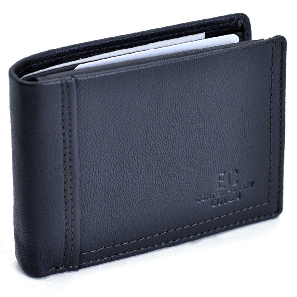 Portafoglio vera pelle uomo firmato COVERI CONTENPORARY porta carte ribaltina morbido