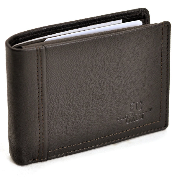 Portafoglio vera pelle uomo firmato COVERI CONTENPORARY porta carte ribaltina morbido