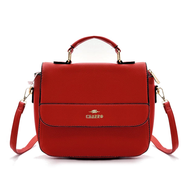 Borsa Firmata CHARRO elegante vintage Donna fantasia logo Zip Tracolla nuova