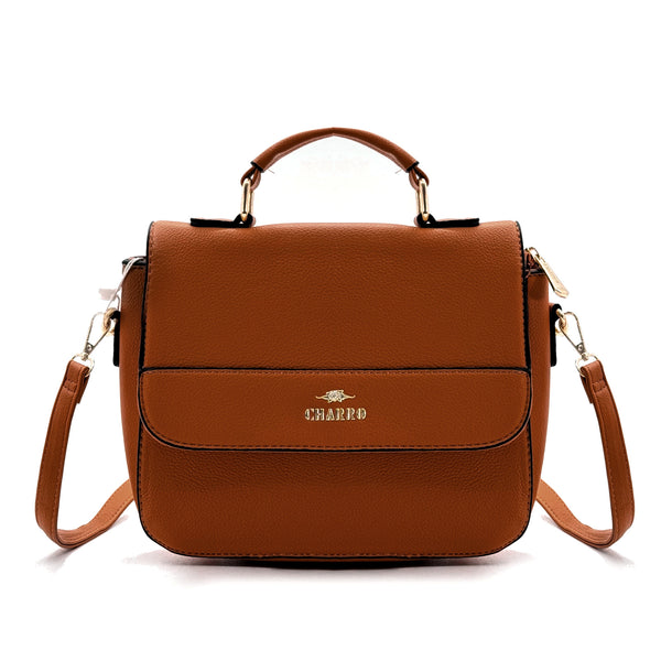 Borsa Firmata CHARRO elegante vintage Donna fantasia logo Zip Tracolla nuova