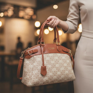 Borsa firmata COCONUDA Colletion donna spalla a tracolla simil pelle nuova fantasia logo tote bag