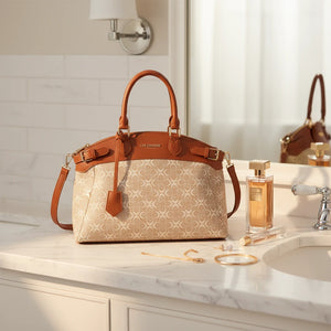 Borsa firmata COCONUDA Colletion donna spalla a tracolla simil pelle nuova fantasia logo tote bag
