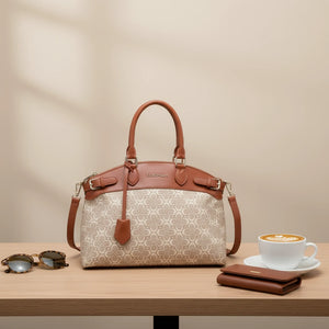 Borsa firmata COCONUDA Colletion donna spalla a tracolla simil pelle nuova fantasia logo tote bag