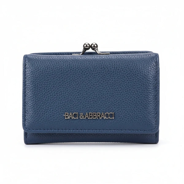 Set regalo Baci & Abbracci - portafoglio bottone + portamonete / porta carte donna