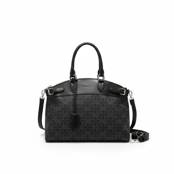 Borsa firmata COCONUDA Colletion donna spalla a tracolla simil pelle nuova fantasia logo tote bag