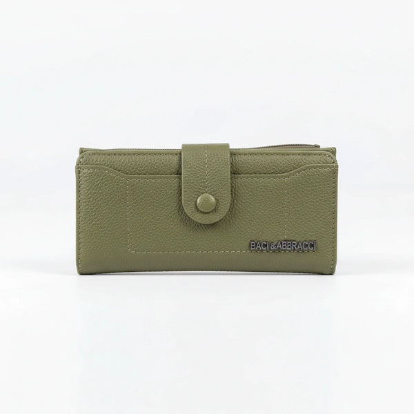Set regalo Baci & Abbracci - portafoglio bottone + portamonete / porta carte donna