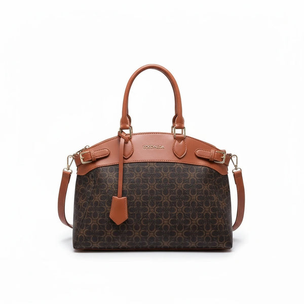 Borsa firmata COCONUDA Colletion donna spalla a tracolla simil pelle nuova fantasia logo tote bag