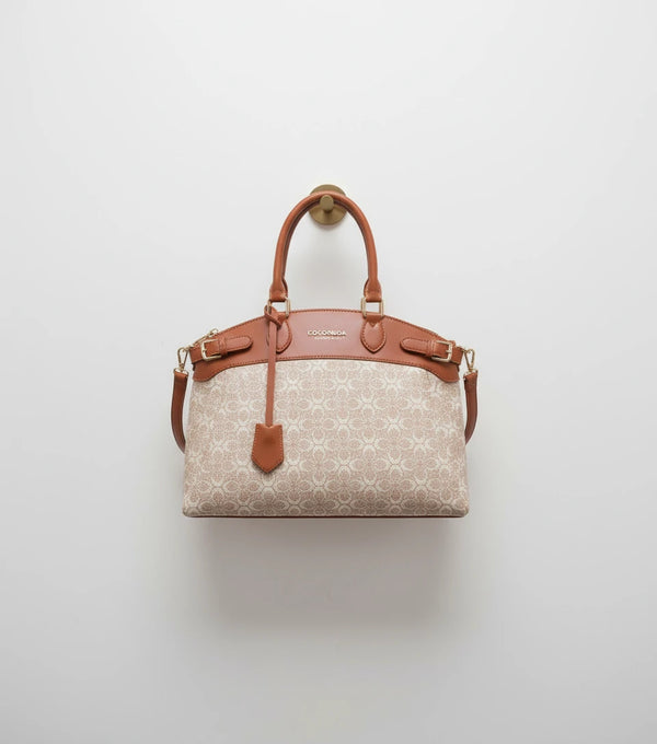 Borsa firmata COCONUDA Colletion donna spalla a tracolla simil pelle nuova fantasia logo tote bag
