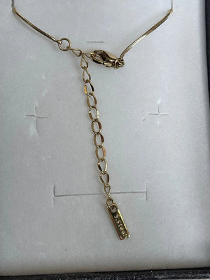 Collana Punto Luce con Perle in Acciaio Inossidabile - Girocollo Regolabile Oro e Argento