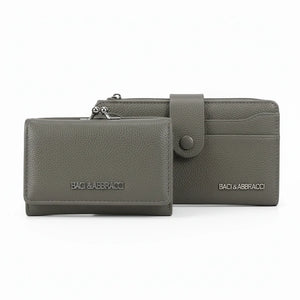 Set regalo Baci & Abbracci - portafoglio bottone + portamonete / porta carte donna