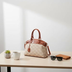 Borsa firmata COCONUDA Colletion donna spalla a tracolla simil pelle nuova fantasia logo tote bag