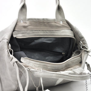 La Valchirya - Borsa a bauletto  firmata GYOIAMEA a mano tracolla casual simil pelle multicolore tenue