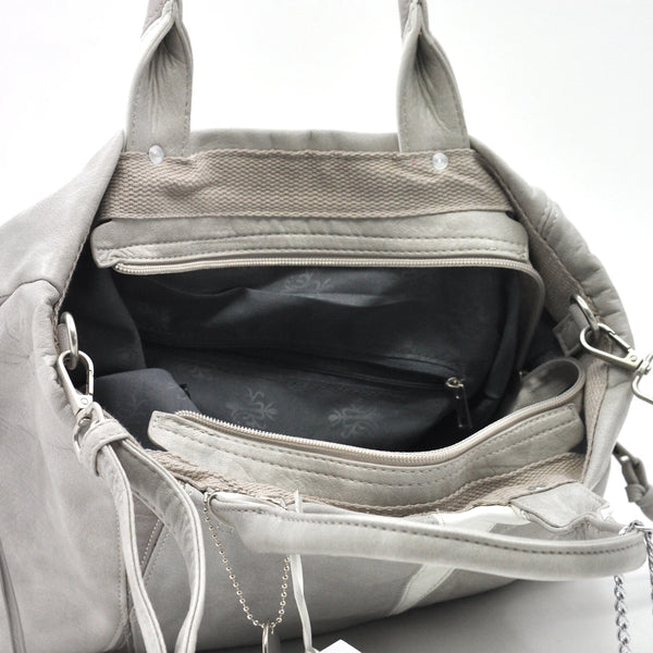 La Valchirya - Borsa a bauletto  firmata GYOIAMEA a mano tracolla casual simil pelle multicolore tenue