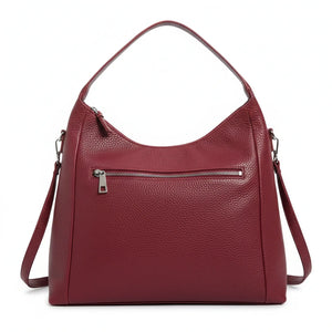 Borsa sacco a spalla grande vintage cinghia tracolla casual simil pelle venata monomanico