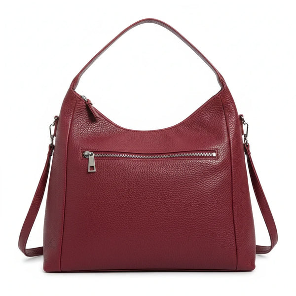 Borsa sacco a spalla grande vintage cinghia tracolla casual simil pelle venata monomanico