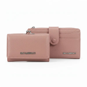 Set regalo Baci & Abbracci - portafoglio bottone + portamonete / porta carte donna