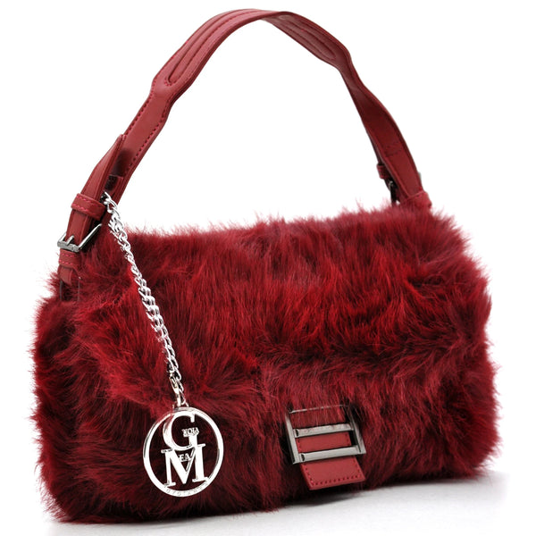 La Pola- Borsa firmata Gyoiamea in eco pelliccia morbida teddy pelo borsetta tracolla