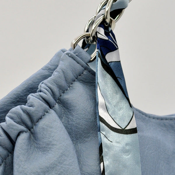 Borsa + omaggio foulard  firmata CHARRO donna spalla manici a catena e tracolla simil pelle