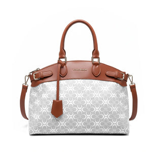 Borsa firmata COCONUDA Colletion donna spalla a tracolla simil pelle nuova fantasia logo tote bag