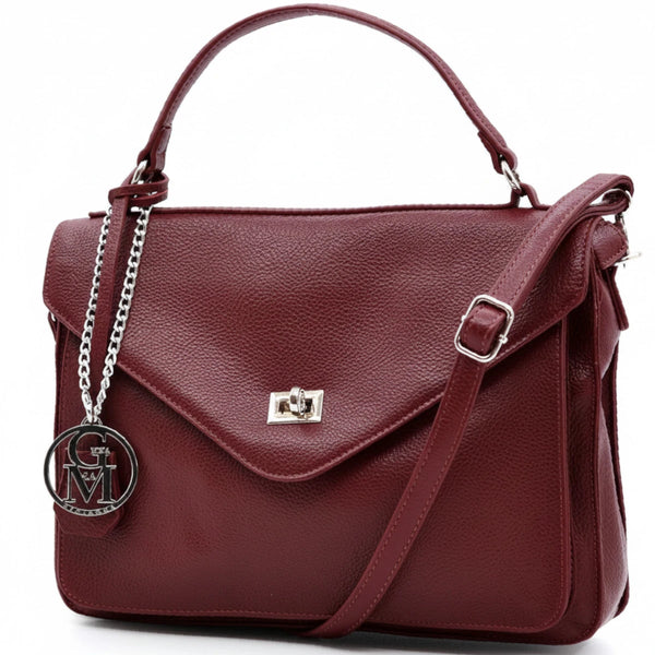 La Gennara - Borsa multitasche firmata Gyoiamea giornaliera elegante zip platta bauletto capiente messaggera