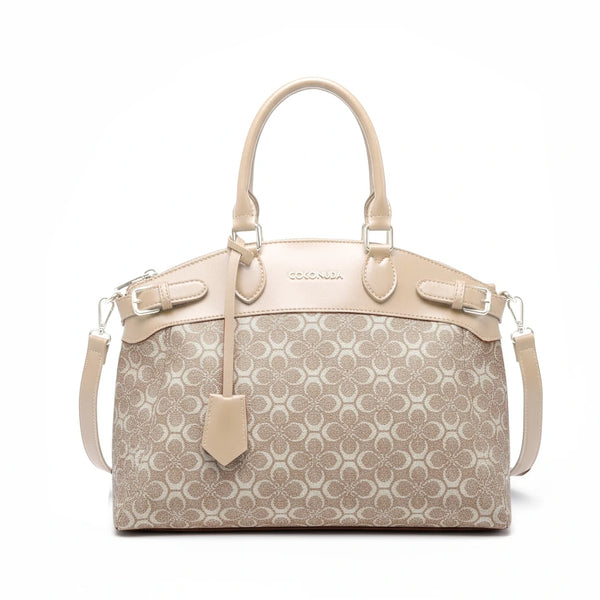 Borsa firmata COCONUDA Colletion donna spalla a tracolla simil pelle nuova fantasia logo tote bag
