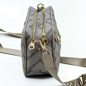 Borsa firmata Coveri active borsetta donna logo zip tracolla fantasia piccola