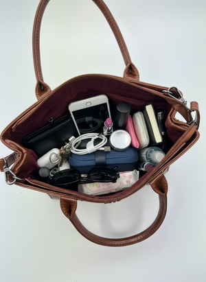 Borsa bauletto firmato COCONUDA donna spalla a tracolla simil pelle effetto camoscio scamosciata vintage