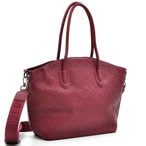 Borsa donna firmata SWEET YEARS in simil pelle pregiata tasche con cerniera fantasia logata