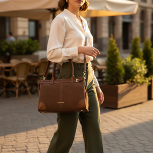 Borsa bauletto firmato COCONUDA donna spalla a tracolla simil pelle effetto camoscio scamosciata vintage
