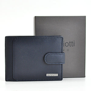 Portafoglio vera pelle uomo firmato BIAGIOTTI porta carte ribaltina morbido