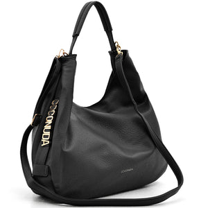 Borsa a sacco firmato COCONUDA Colletion donna spalla a tracolla simil pelle