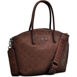 Borsa donna firmata SWEET YEARS in simil pelle pregiata tasche con cerniera fantasia logata