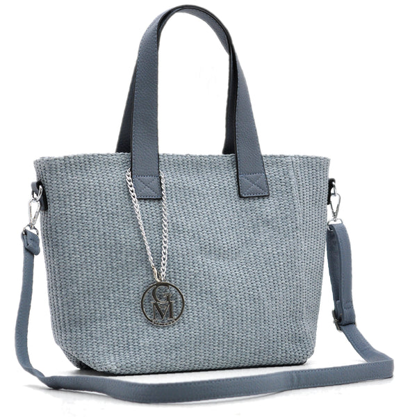 La Ayana - Borsa shopping Tote Tracolla Stile Etnico Multicolor – Tessuto Morbido con Tasche e Zip – Modello Boho Chic