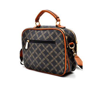 Borsa bauletto tracolla firmata CHARRO fantasia logata