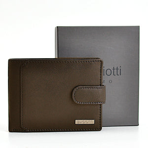 Portafoglio vera pelle uomo firmato BIAGIOTTI porta carte ribaltina morbido