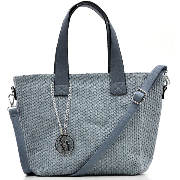 La Ayana - Borsa shopping Tote Tracolla Stile Etnico Multicolor – Tessuto Morbido con Tasche e Zip – Modello Boho Chic