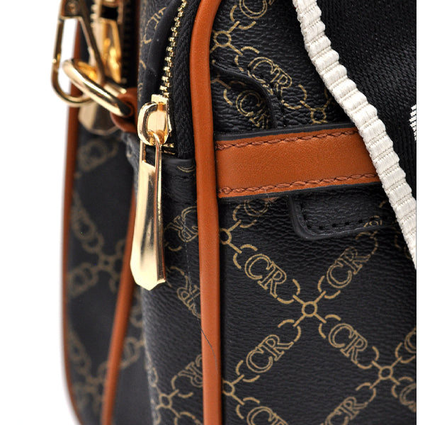 Borsa bauletto tracolla firmata CHARRO fantasia logata