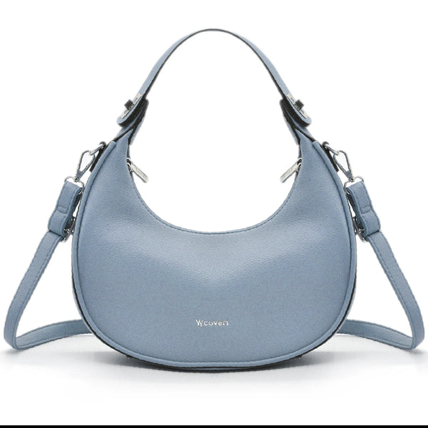 Borsa firmata YYcoveri mezzaluna mono manico capiente spalla tracolla