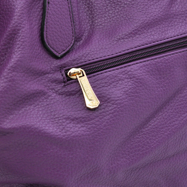 CHARRO - Borsa 2in1 trasformabile multitasche firmata giornaliera capiente simil pelle forata shopping secchio