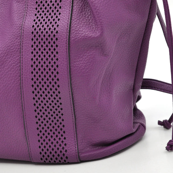 CHARRO - Borsa 2in1 trasformabile multitasche firmata giornaliera capiente simil pelle forata shopping secchio