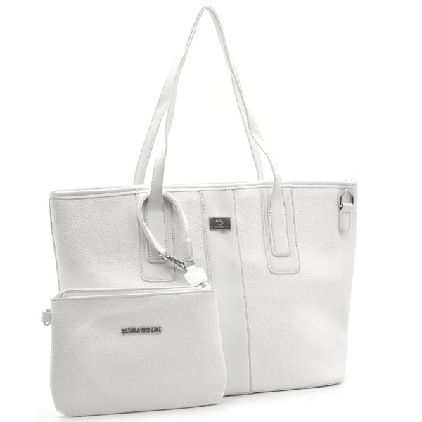 BACI & ABBRACCI borsa + borsetta + portamonete set 3 pezzi fantasia logo GM shopping spalla donna tracolla