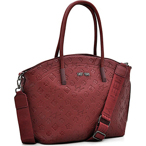 Borsa donna firmata SWEET YEARS in simil pelle pregiata tasche con cerniera fantasia logata